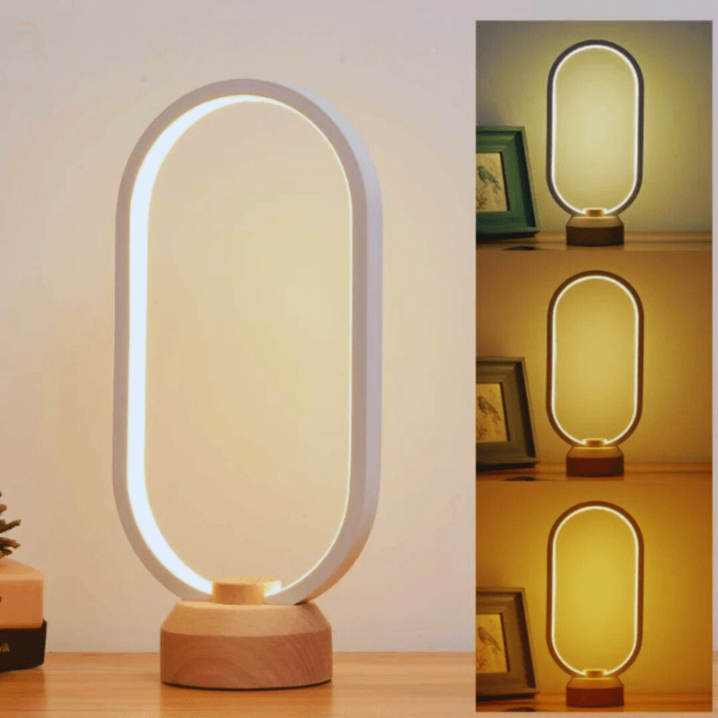 Lampe design en bois