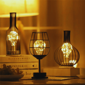 lampe de chevet artistique en fer