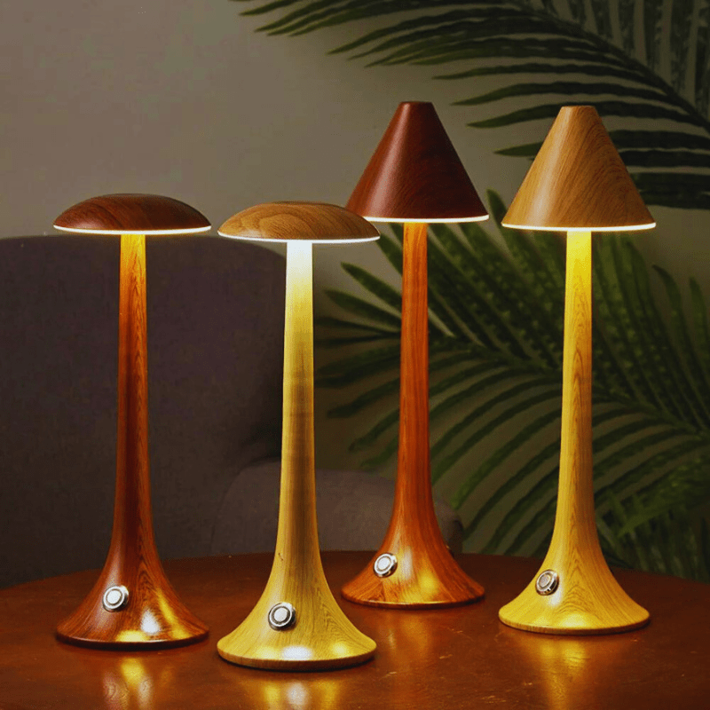 Lampe de chevet en bois