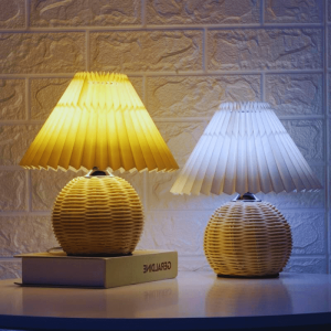 lampe de chevet en osier