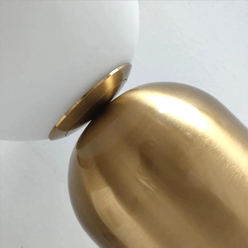 lampe élégante en verre givré