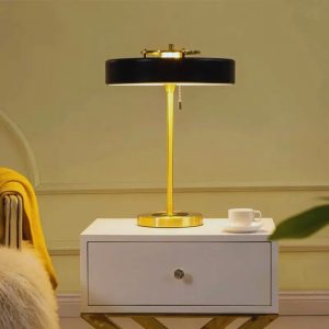 lampe de chevet avec abat-jour cilindrique
