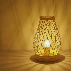 lampe de chevet en bambou