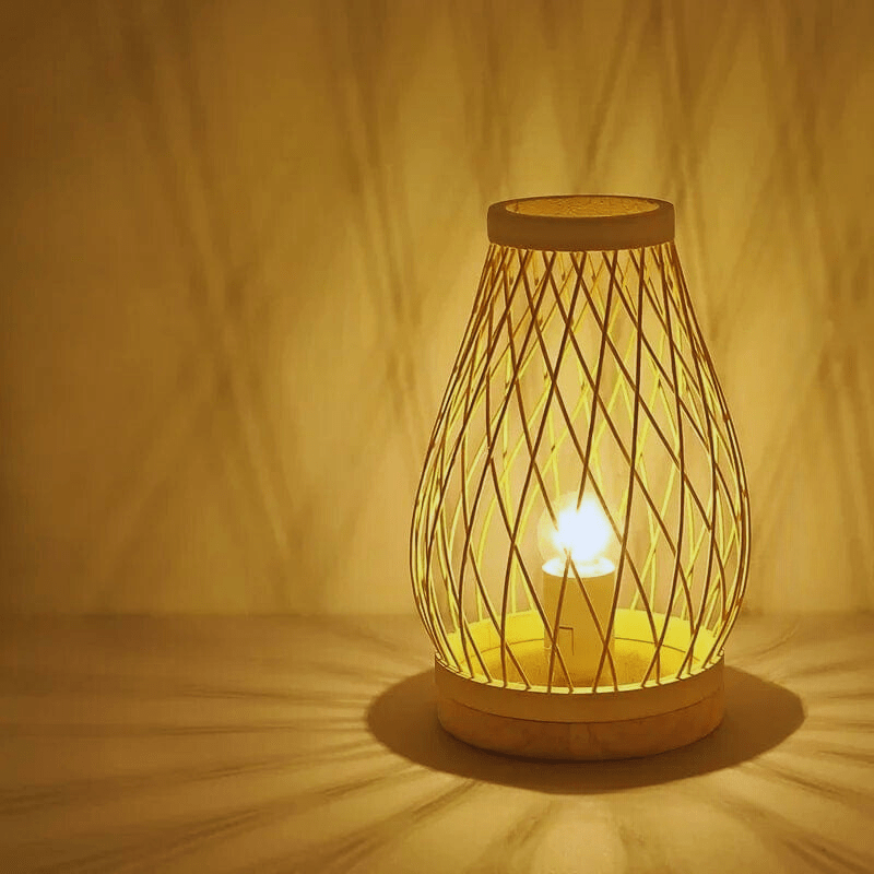lampe de chevet en bambou
