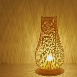 lampe de chevet en bambou