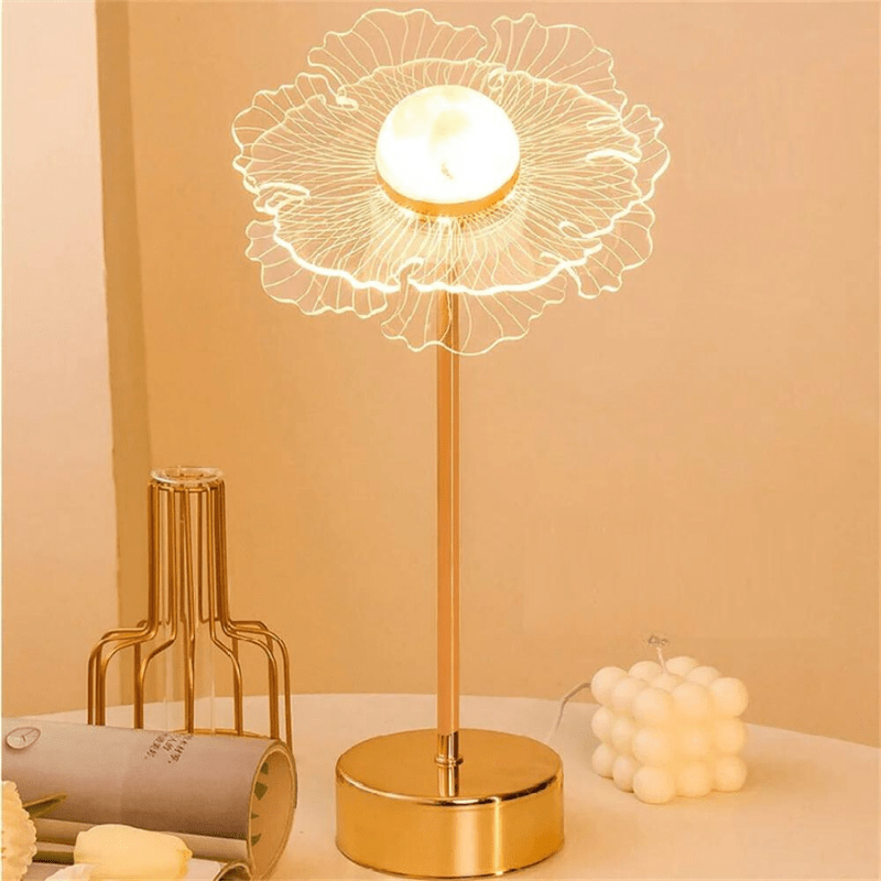 lampe de chevet fleur
