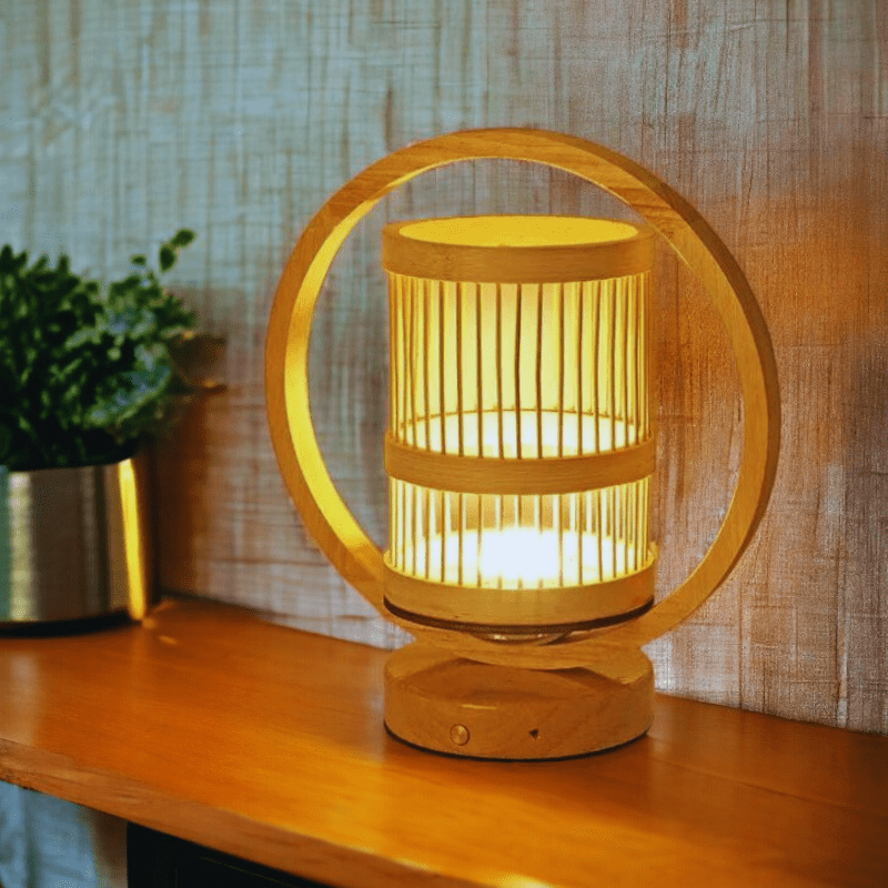 lampe bambou bohème