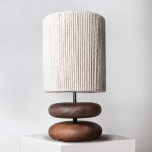 lampe de chevet en bois japonaise