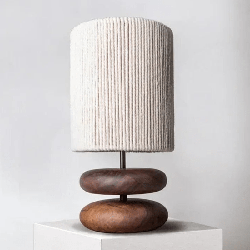 lampe de chevet en bois japonaise