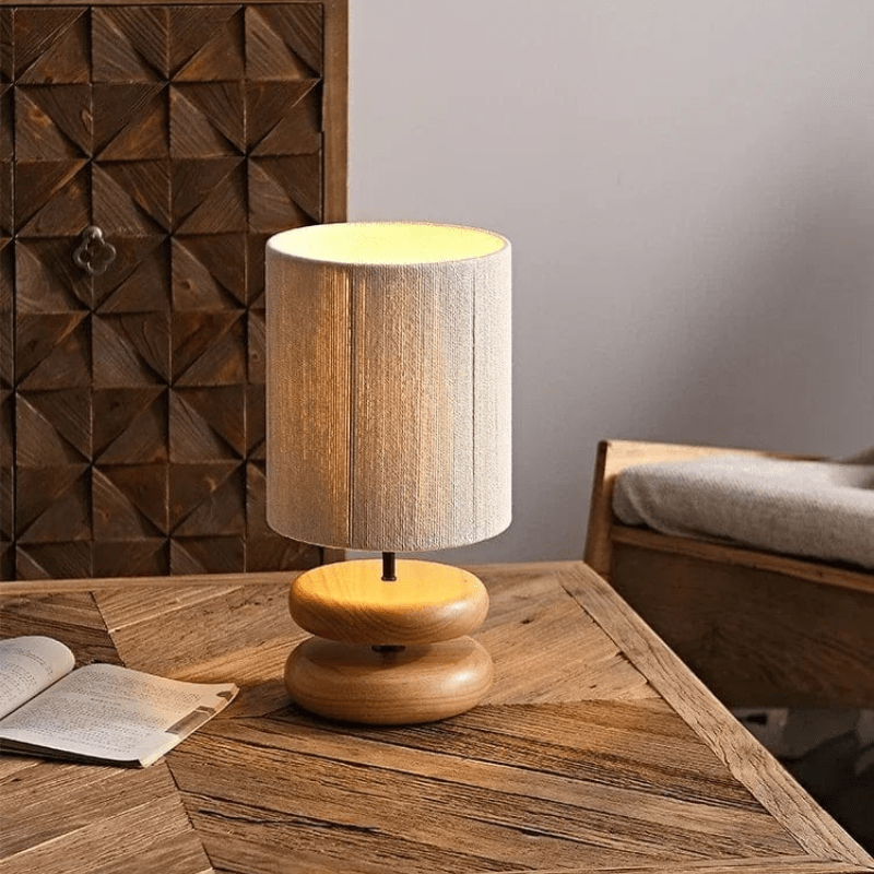 lampe en bois massif