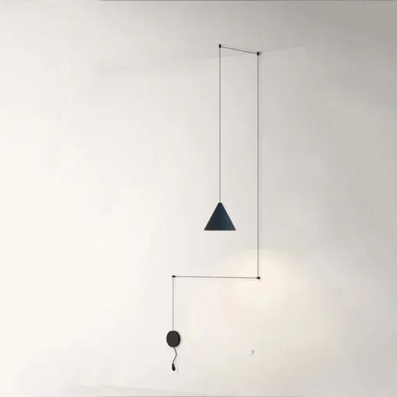 suspension lumineuse noire