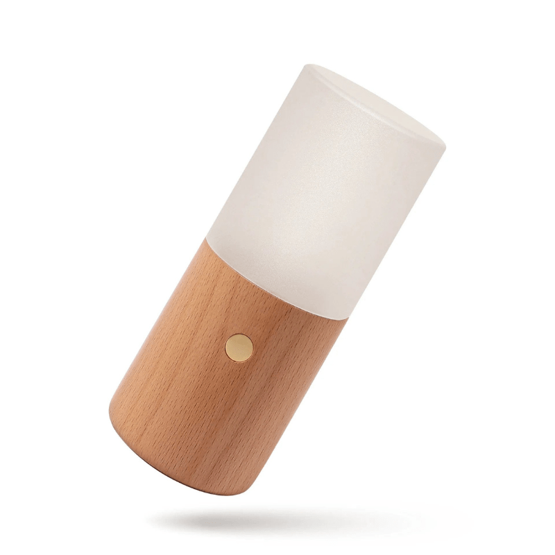 lampe multicolore LED bois