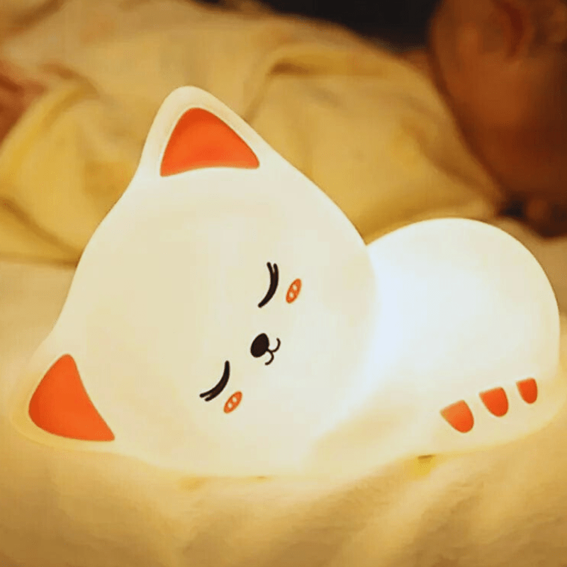 Lampe de chevet style chaton