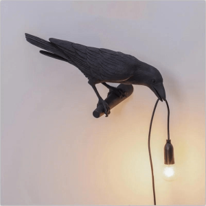 lampe de chevet corbeau
