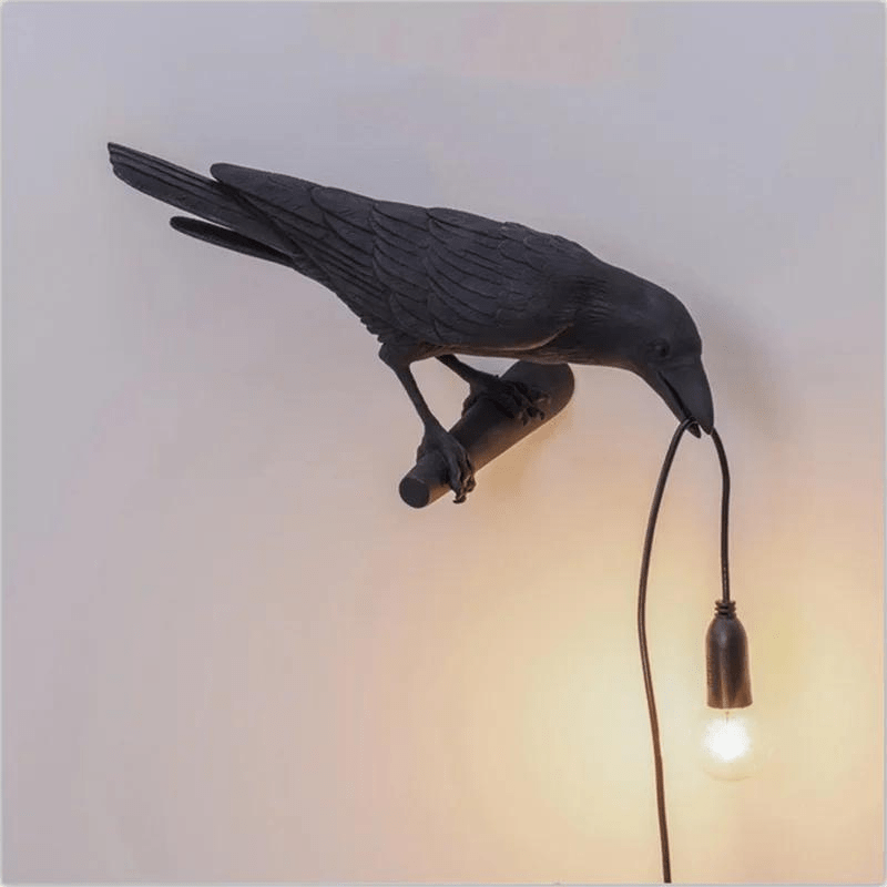 lampe de chevet corbeau