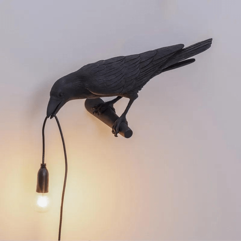 lampe moderniste corbeau