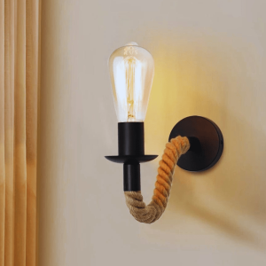 lampe de chevet corde de chanvre